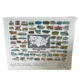 National Parks of the United States 500 Piece Puzzle Brainstorm New Sealed